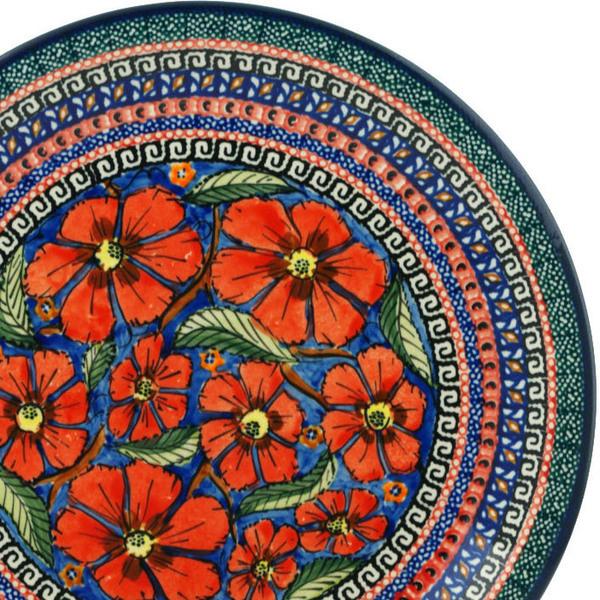 Polish Pottery bundt cake Cobalt Poppies UNIKAT – CeramikaArtystyczna