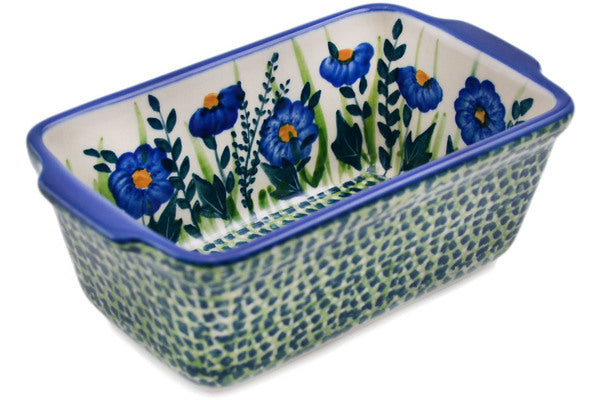 6 Mini loaf pan - Blooming Rowan — Polish Pottery House