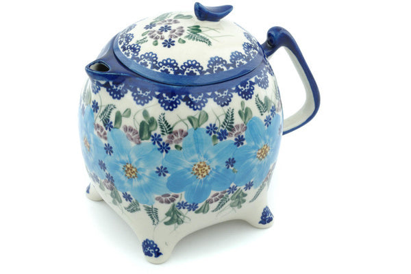 Teapot with Warmer 8 cups Unikat Signature - Color Palette Polish Pottery